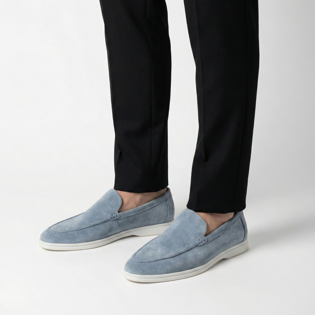 L'Iconique Mocassins en Daim Noir