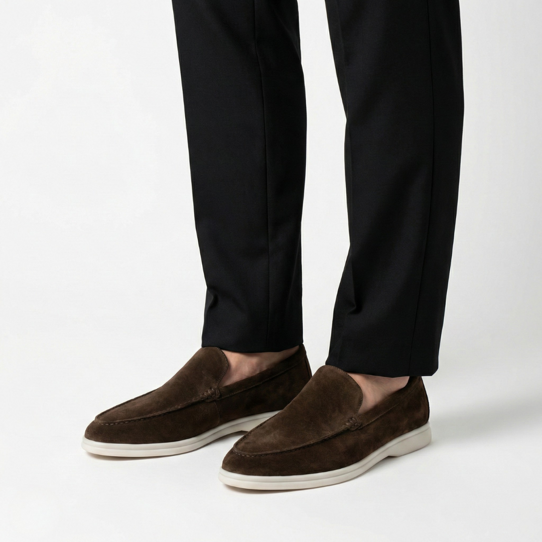 L'Iconique Mocassins en Daim Marron