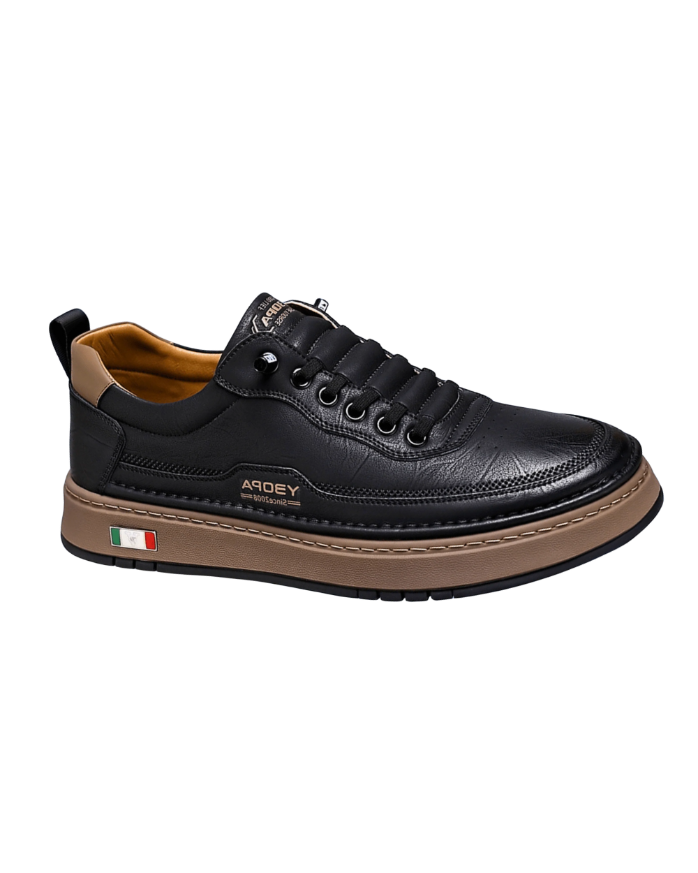Baskets en cuir italien