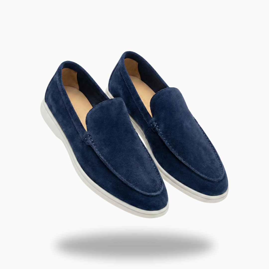 L'Iconique Mocassins en Daim Marine