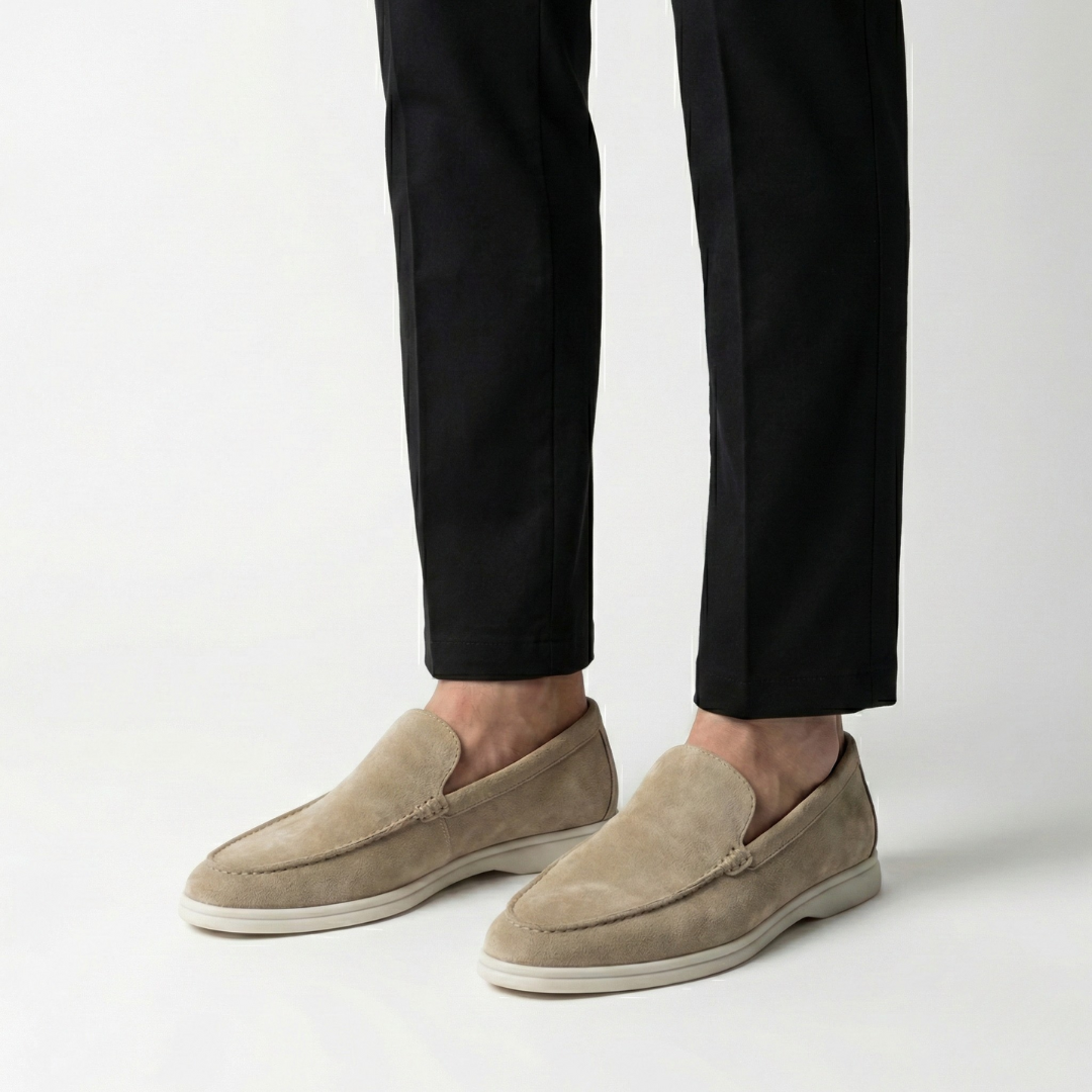 L'Iconique Mocassins en Daim Khaki