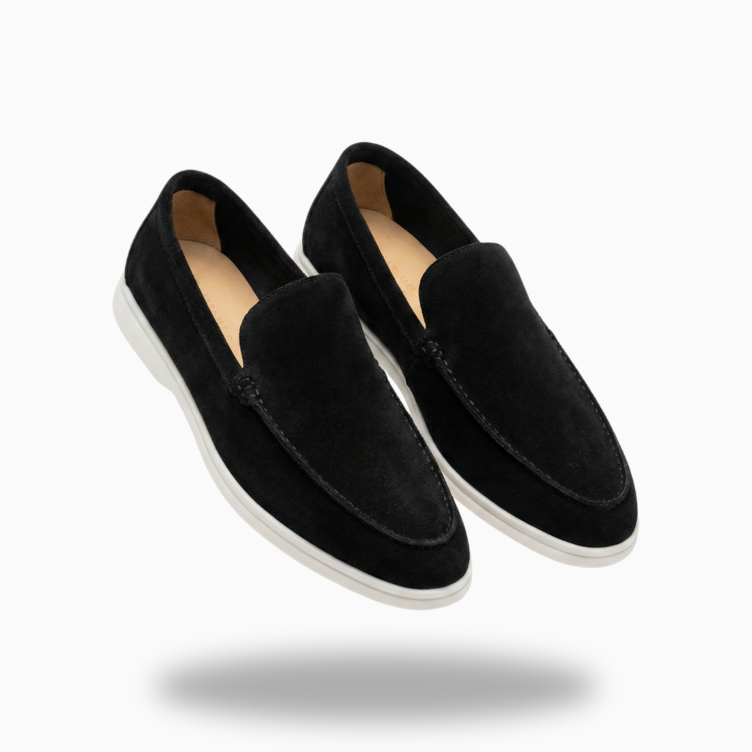 L'Iconique Mocassins en Daim Noir