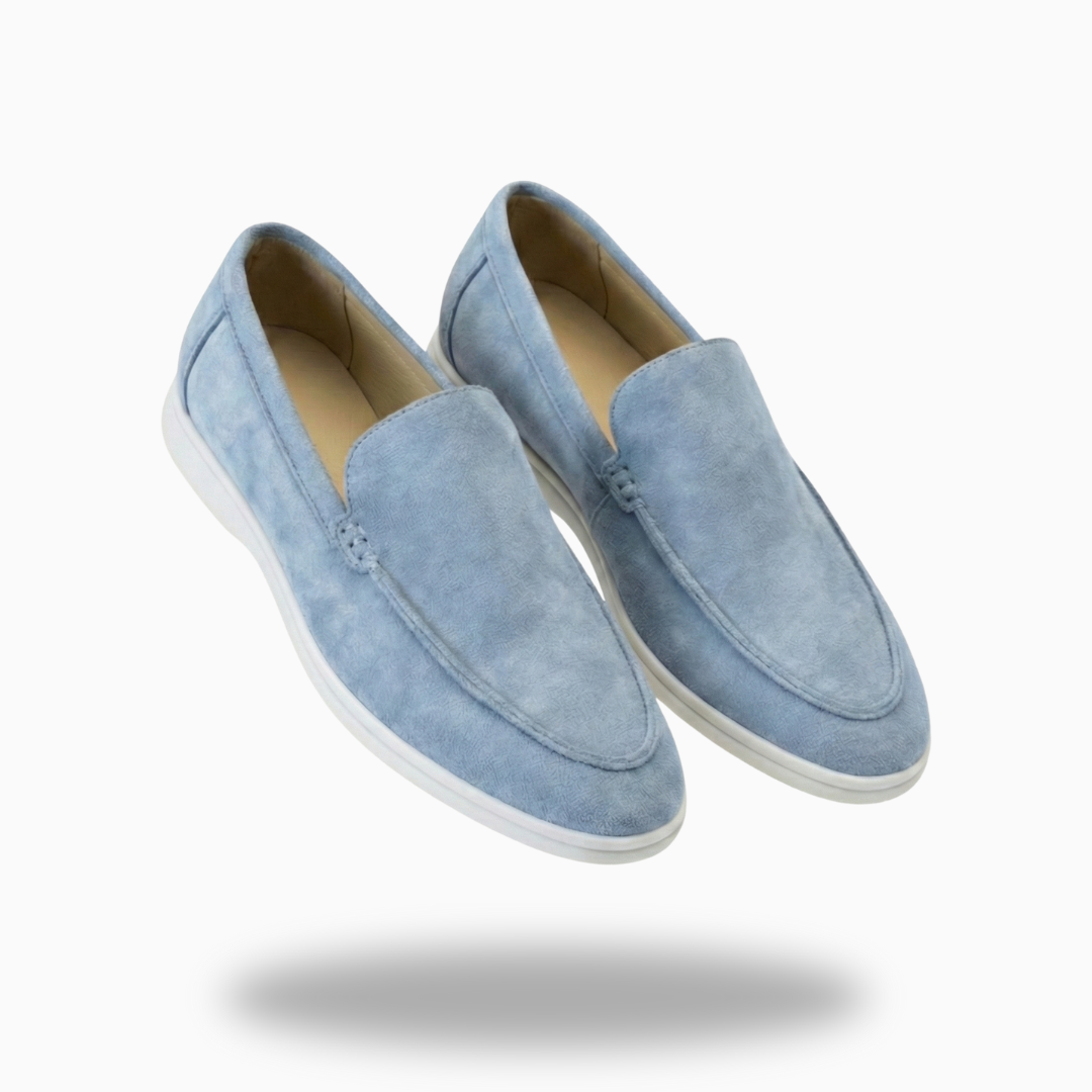 L'Iconique Mocassins en Daim Noir Blue